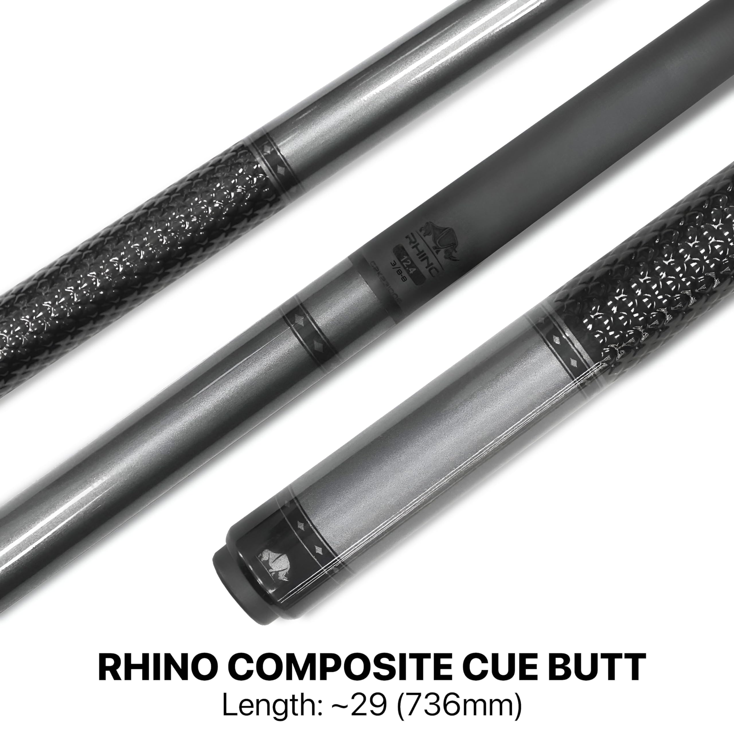 Amazon.co.jp: RHINO Nebula Pool Cue - ライトグレー (3/8-8